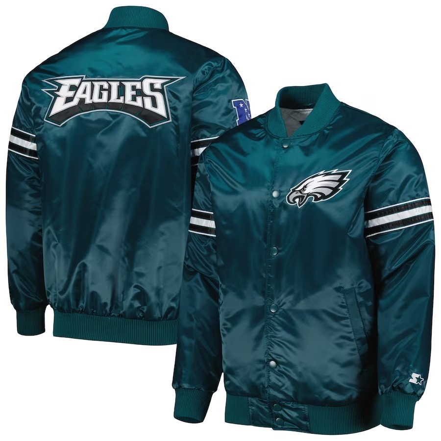 Philadelphia Eagles The Pick And Roll Satin Jacket