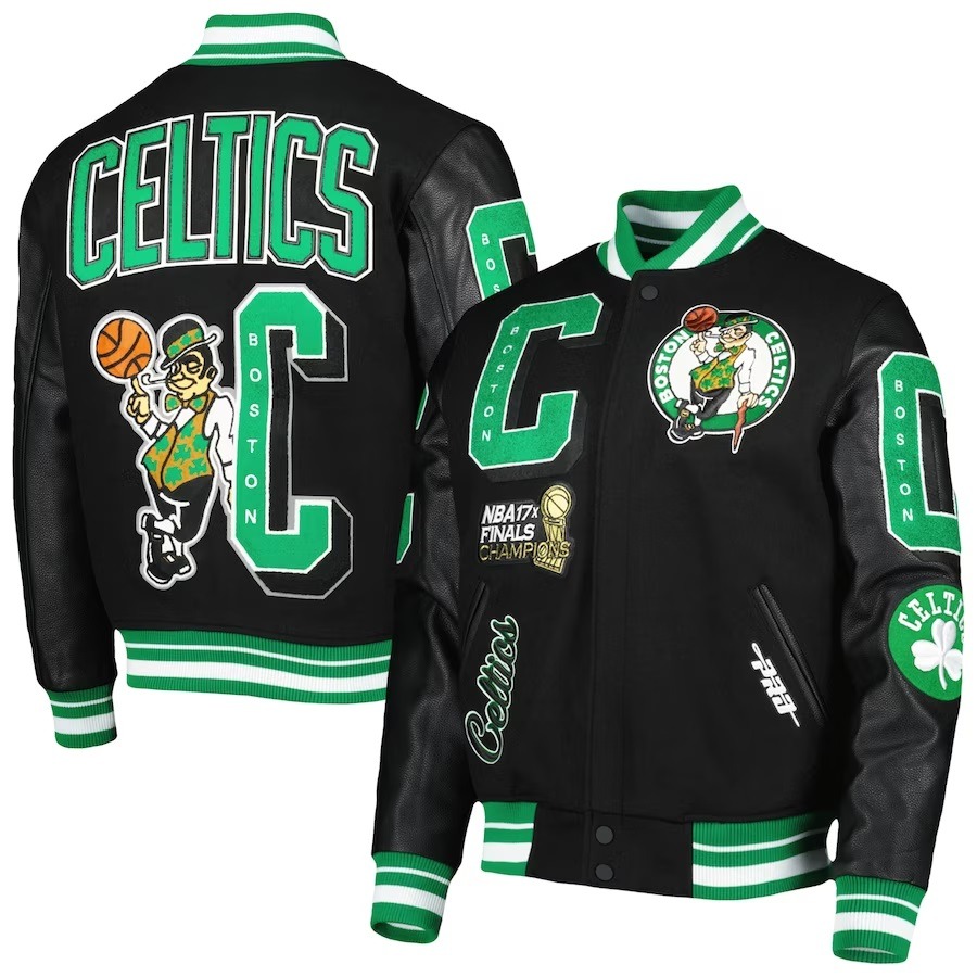 Boston Celtics Black Championship Jacket