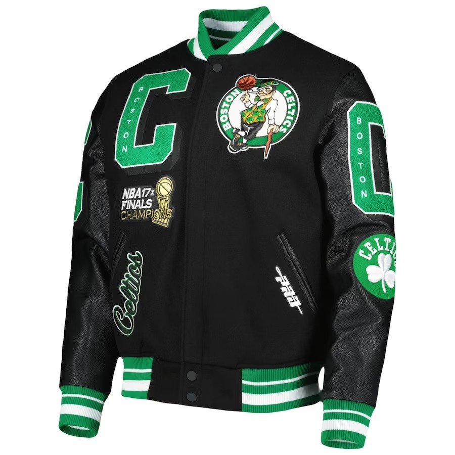 Boston Celtics Black Championship Jacket