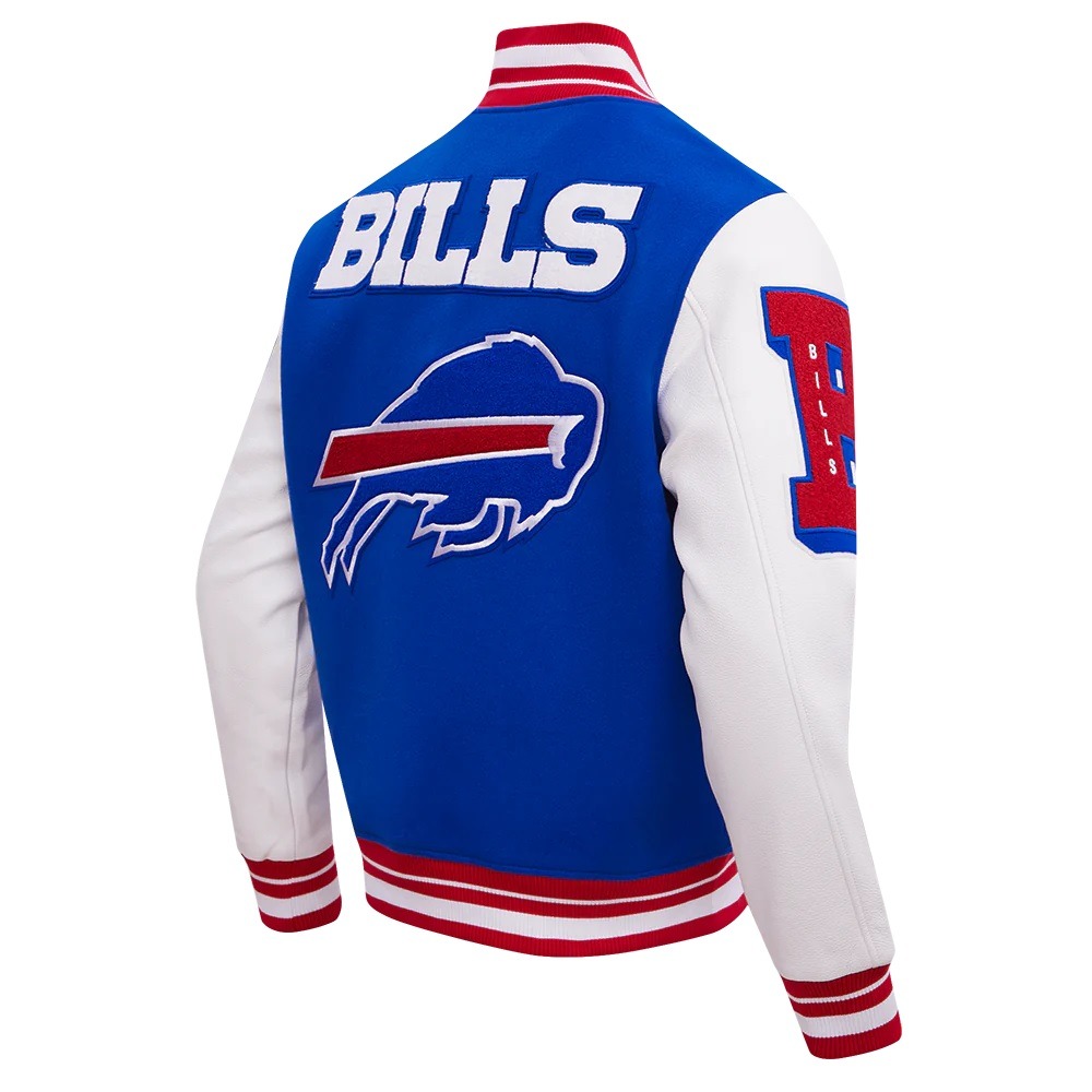 Buffalo Bills Mashup Rib Wool Varsity Jacket