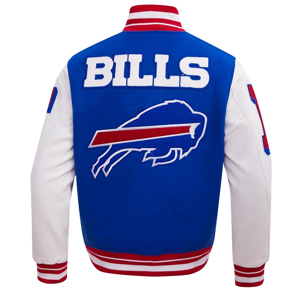 Buffalo Bills Mashup Rib Wool Varsity Jacket