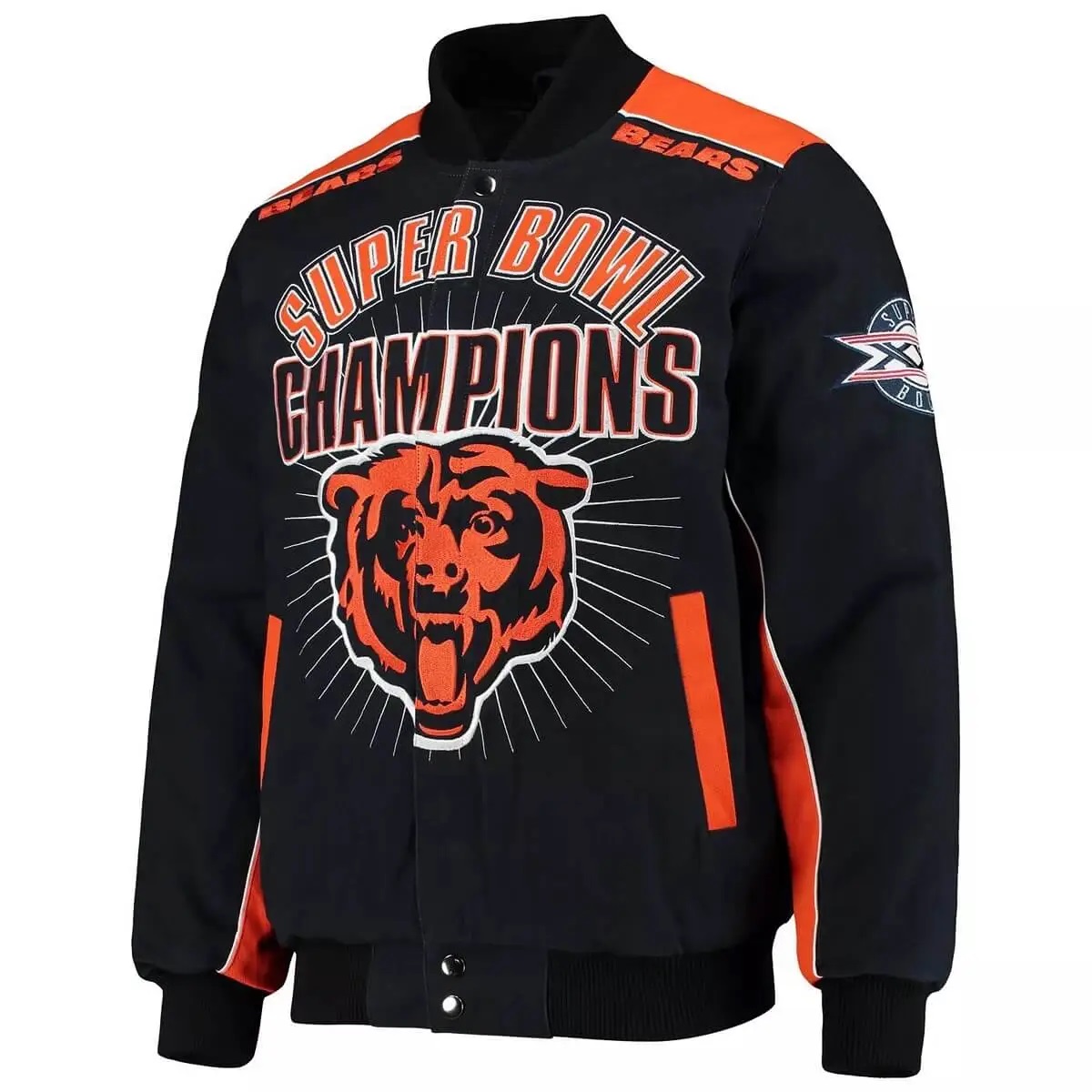 Chicago Bears Super Bowl Champions Navy Jacket