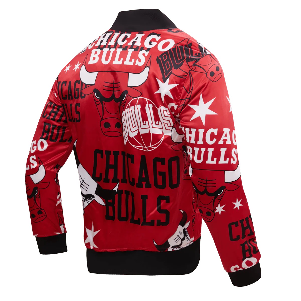 Chicago Bulls Aop Satin Varsity Jacket
