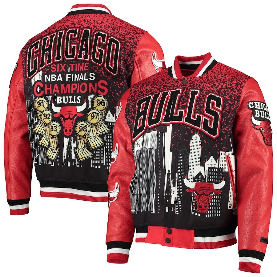 Chicago Bulls Red Championship Jacket
