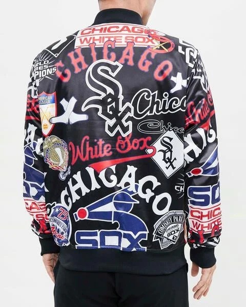 Chicago White Sox Aop Satin Varsity Jacket