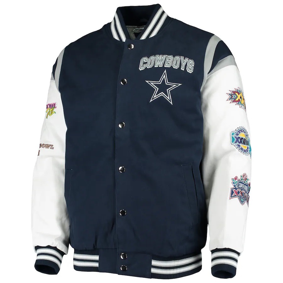 Dallas Cowboys Goal Post Varsity Jacket
