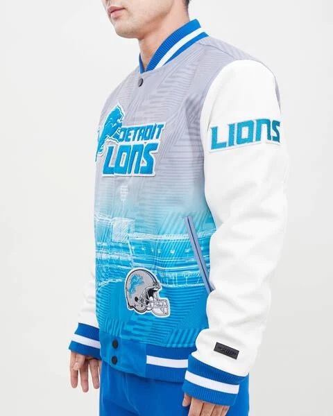 Detroit Lions Remix Wool Varsity Jacket