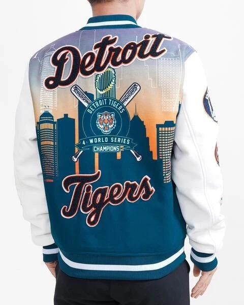 Detroit Tigers Remix Wool Varsity Jacket
