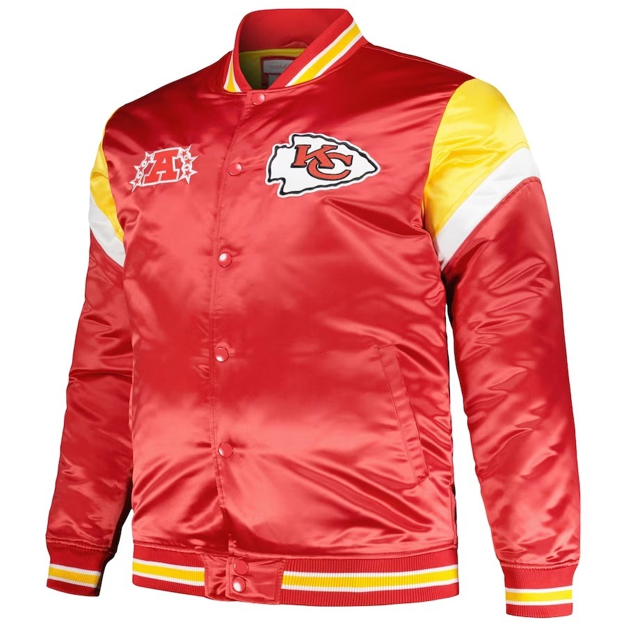 Kansas City Chiefs Red Satin Full-Snap Jacket