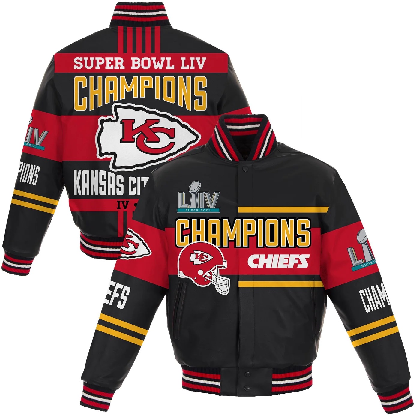 Kansas City Chiefs Super Bowl LIV Champions Leather Jacket