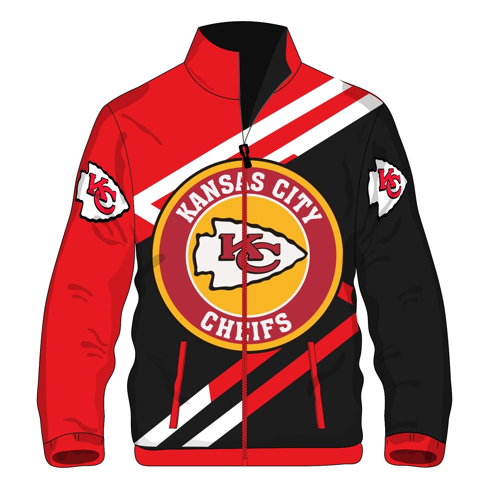 Kansas City Chiefs Super Bowl LVII Red and Black Jacket