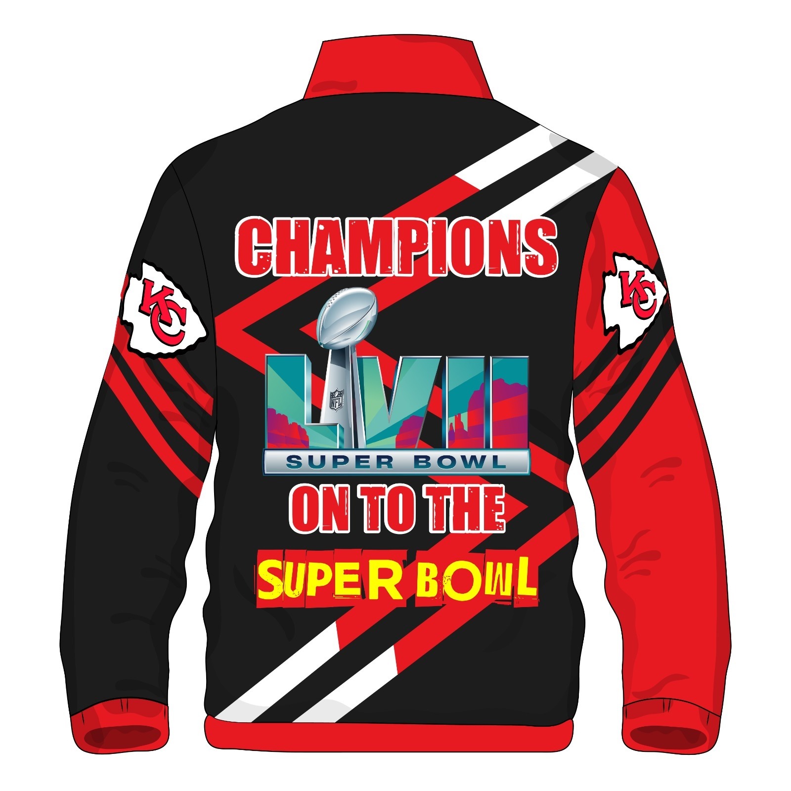 Kansas City Chiefs Super Bowl LVII Red and Black Jacket