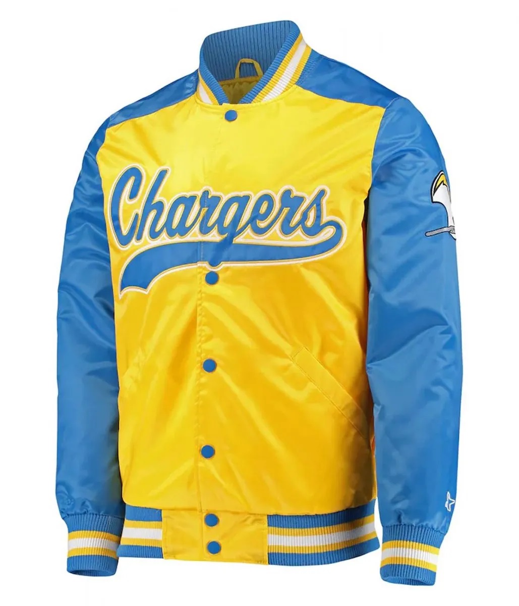 LA Chargers The Tradition II Satin Blue and Gold Jacket