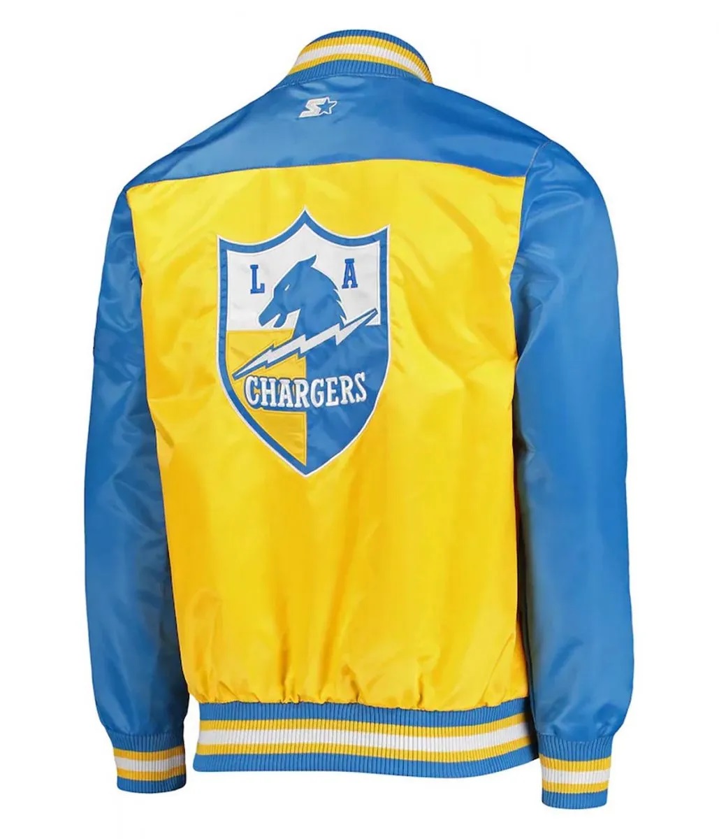 LA Chargers The Tradition II Satin Blue and Gold Jacket