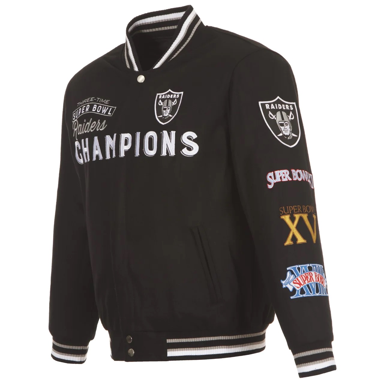 Las Vegas Raiders Super Bowl Wool Championship Jacket