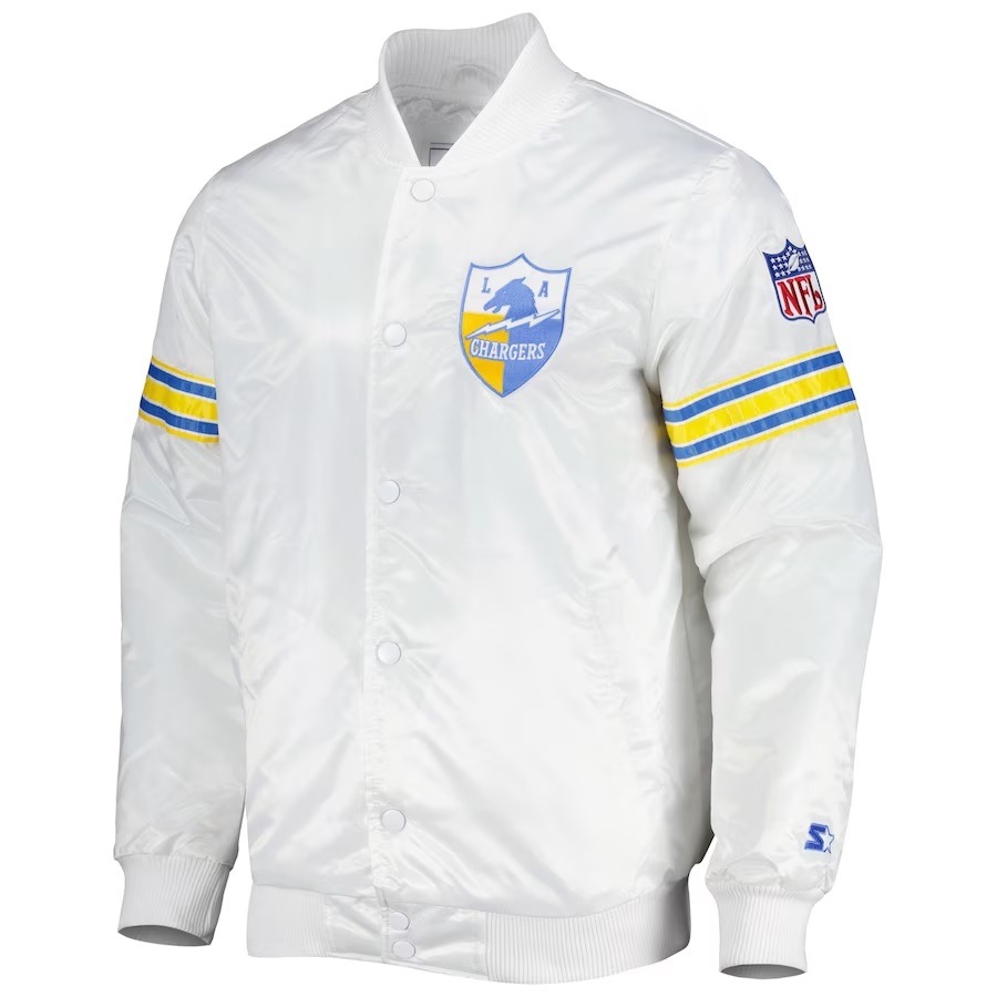 Los Angeles Chargers The Power Forward Satin Jacket