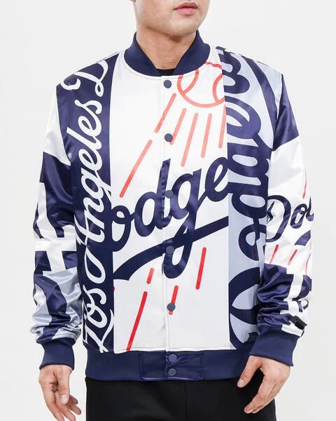 Los Angeles Dodgers Mashup Satin Varsity Jacket