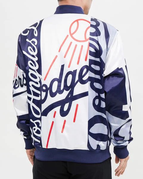 Los Angeles Dodgers Mashup Satin Varsity Jacket