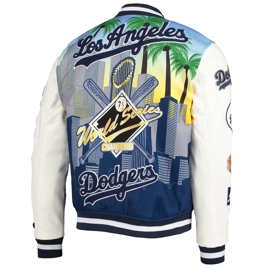 Dodgers Zip Up Varsity Jacket