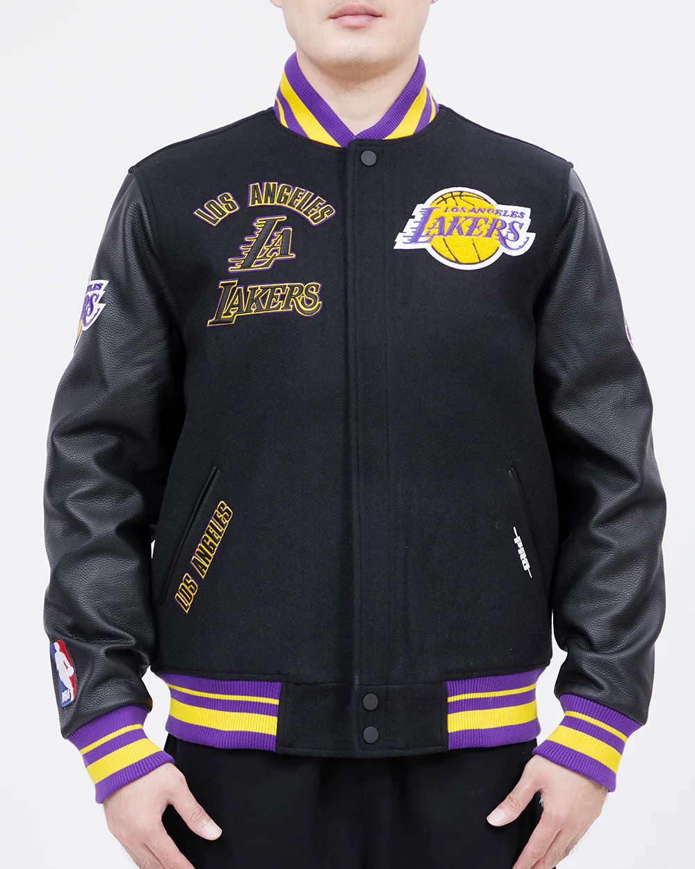 Los Angeles Lakers Retro Classic Rib Wool Varsity Jacket