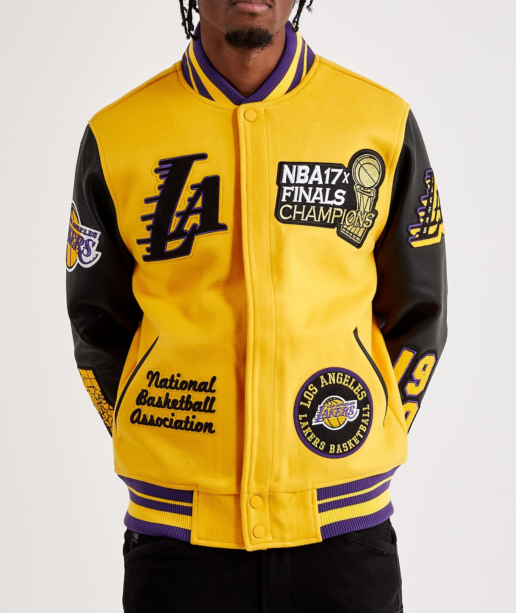Los Angeles Lakers Yellow Varsity Jacket