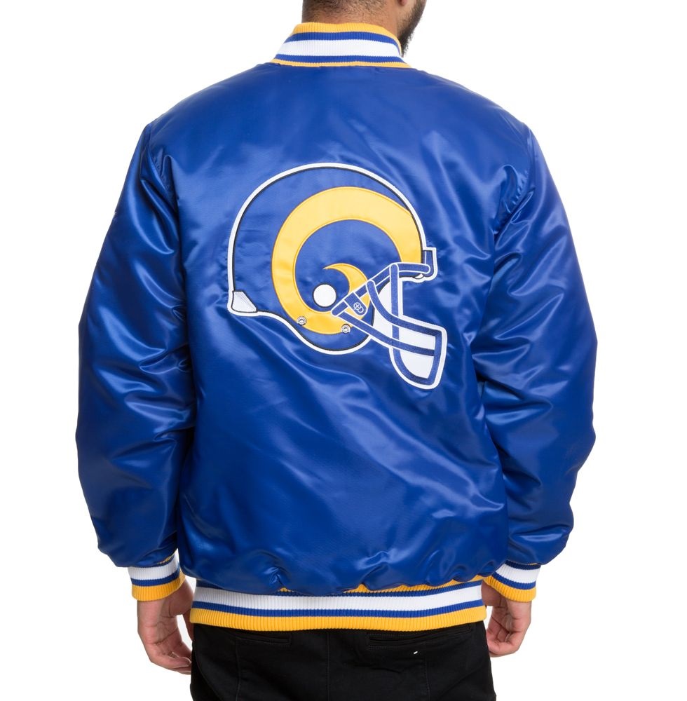 Los Angeles Rams Full-Snap Satin Jacket