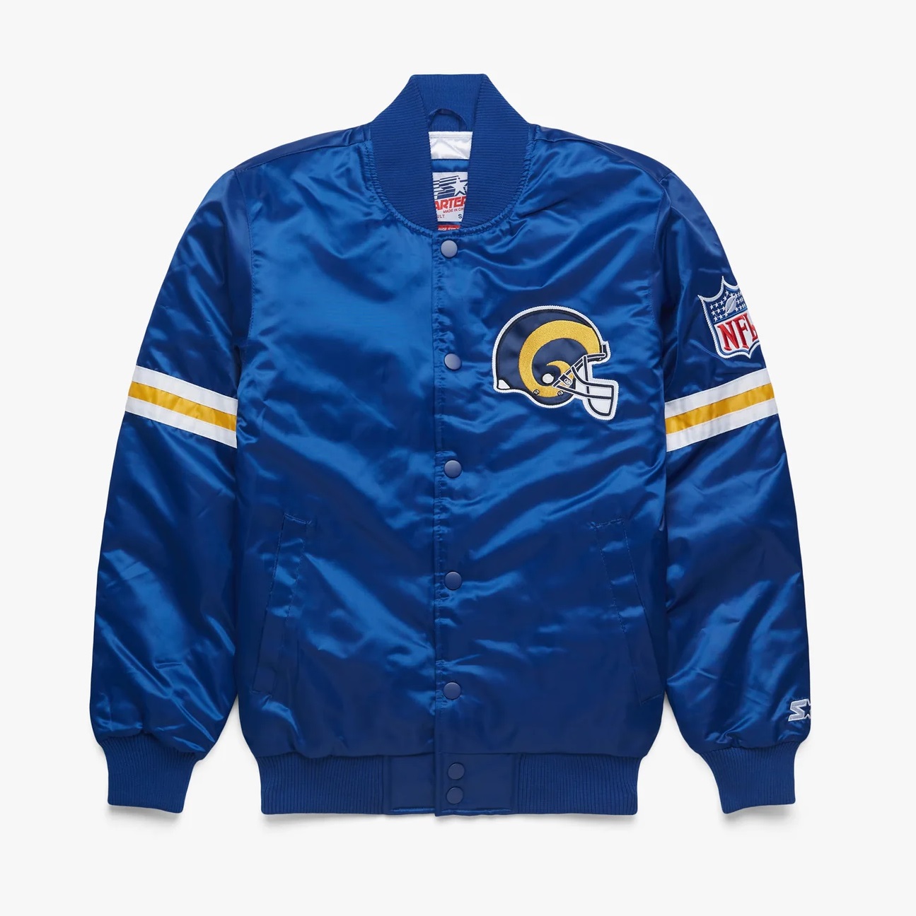 Los Angeles Rams NFL Blue Satin Jacket