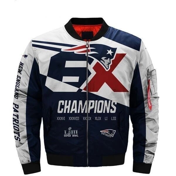 New England Patriots 6X Super Bowl Championship Jacket