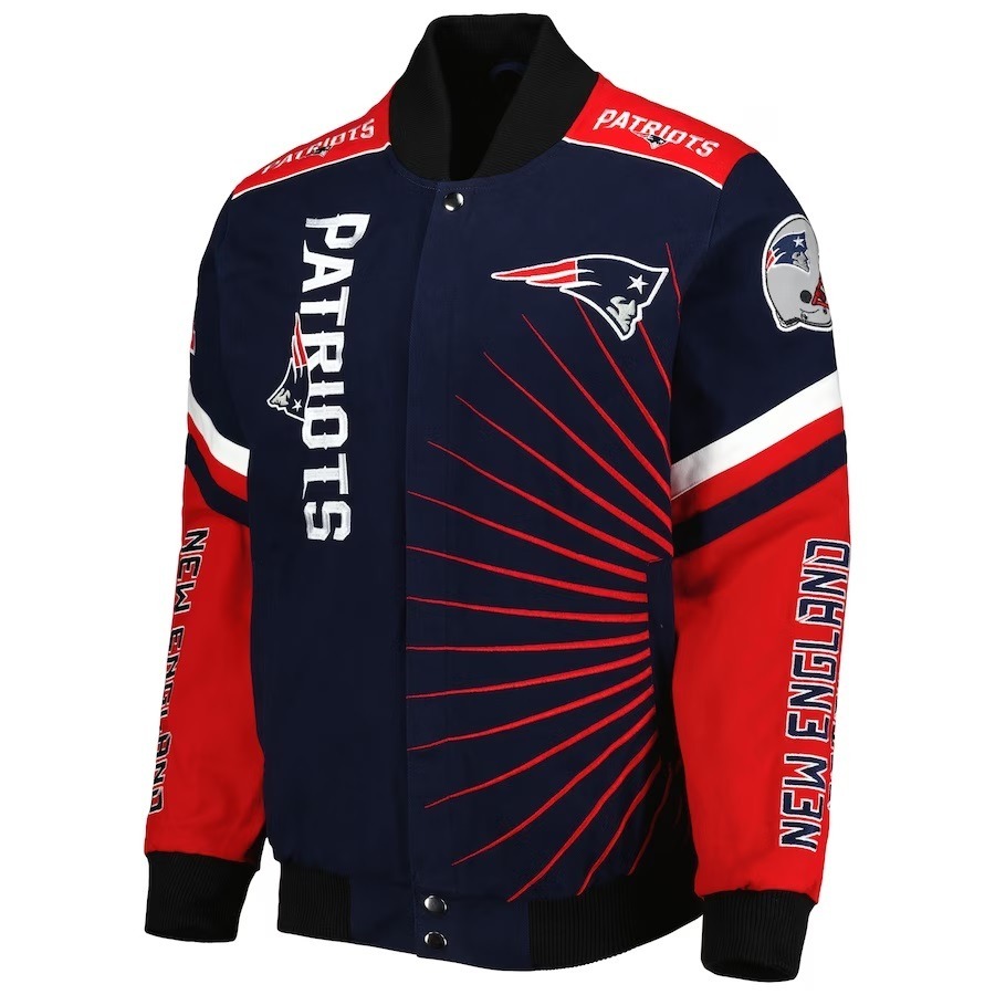 New England Patriots Full-Snap Varsity Jacket