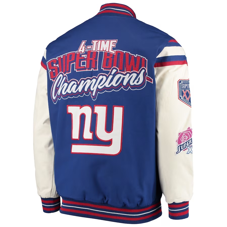 New York Giants Super Bowl Champions Bomber Jacket