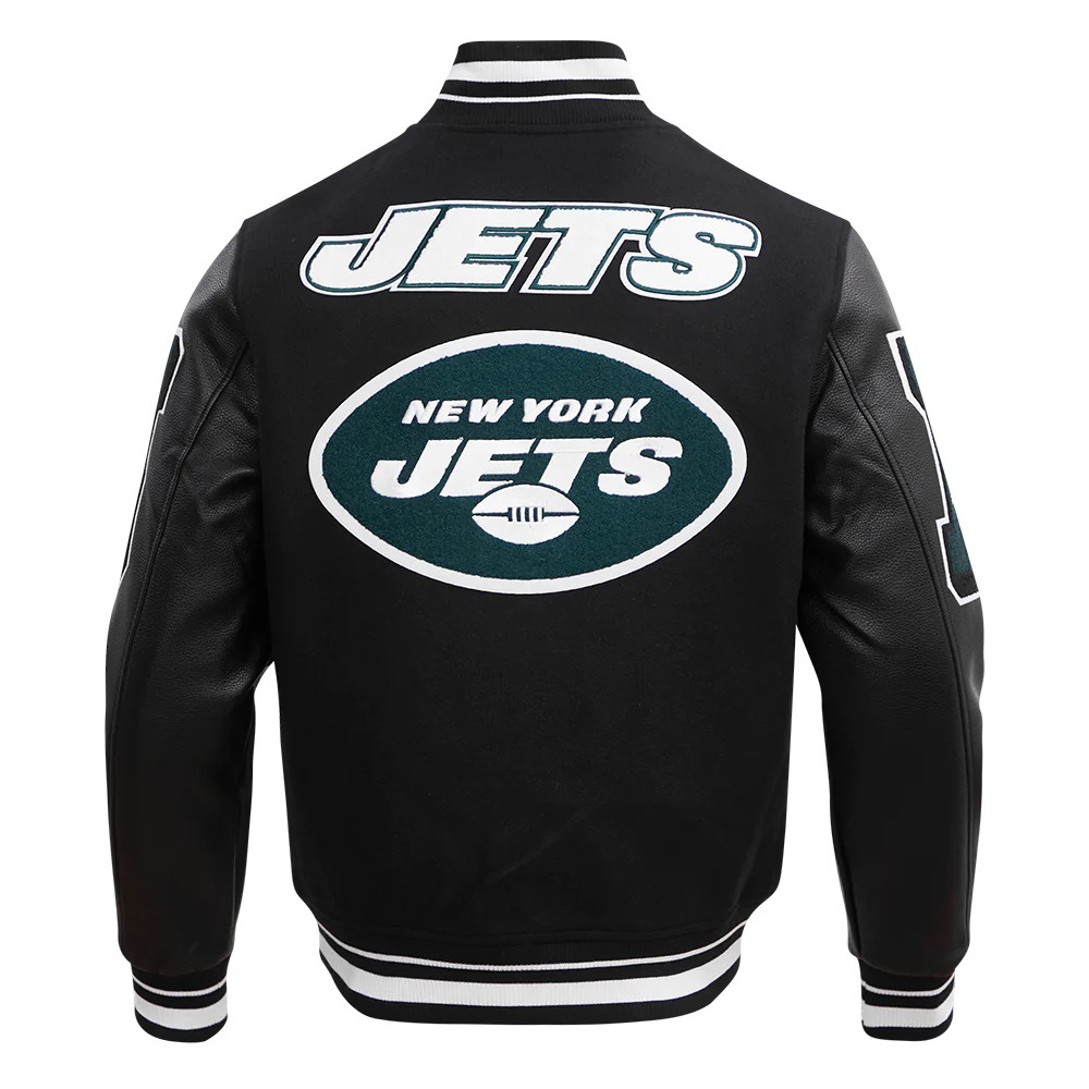 New York Jets Mashup Rib Wool Varsity Jacket