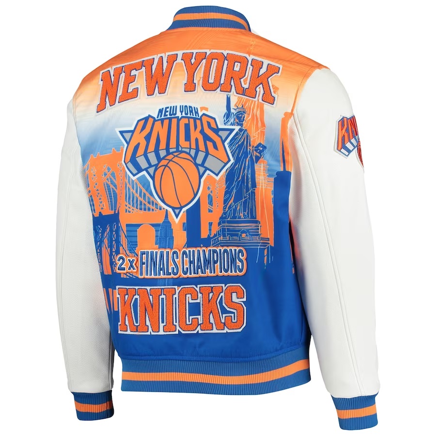 New York Knicks White Finals Champions Varsity Full-zip Jacket