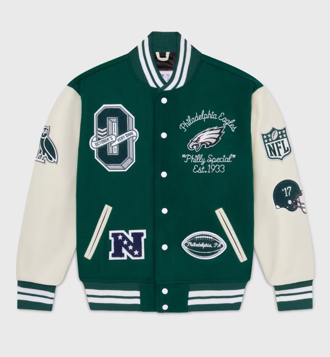 OVO x NFL Philadelphia Eagles Varsity Jacket