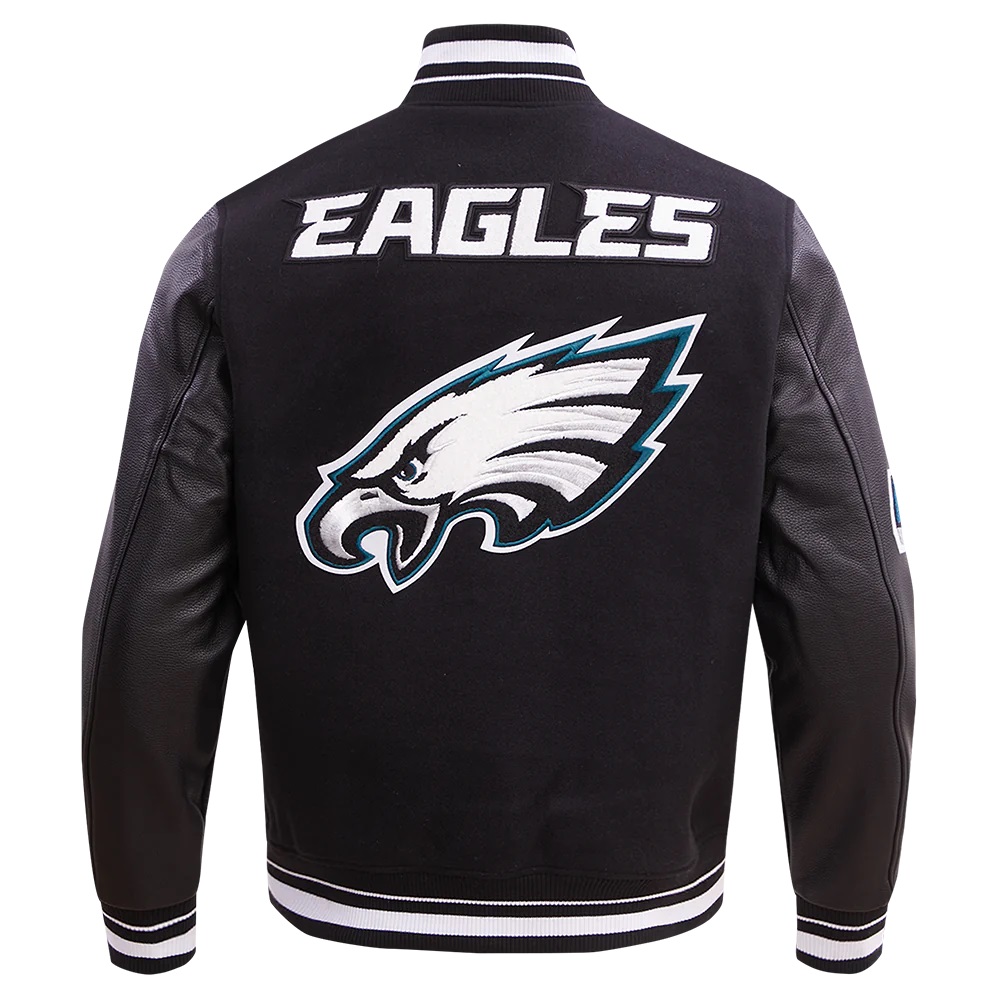 Philadelphia Eagles Mashup Rib Wool Varsity Jacket