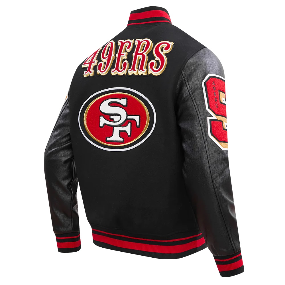 San Francisco 49ers Mashup Rib Wool Varsity Jacket