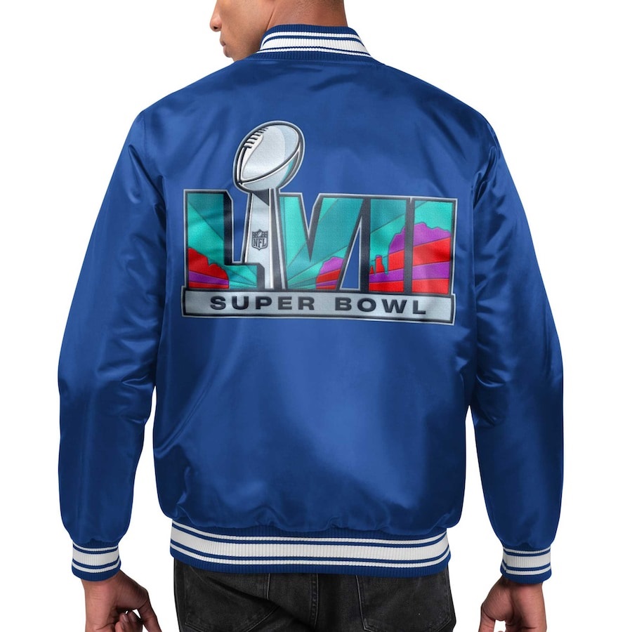 Super Bowl LVII Starter Royal Locker Room Jacket