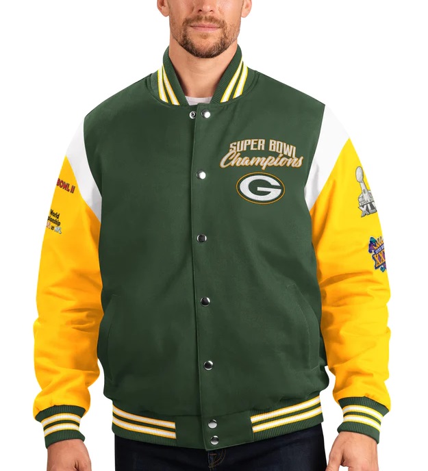 Green Bay Packers 4 Time Super Bowl Jacket