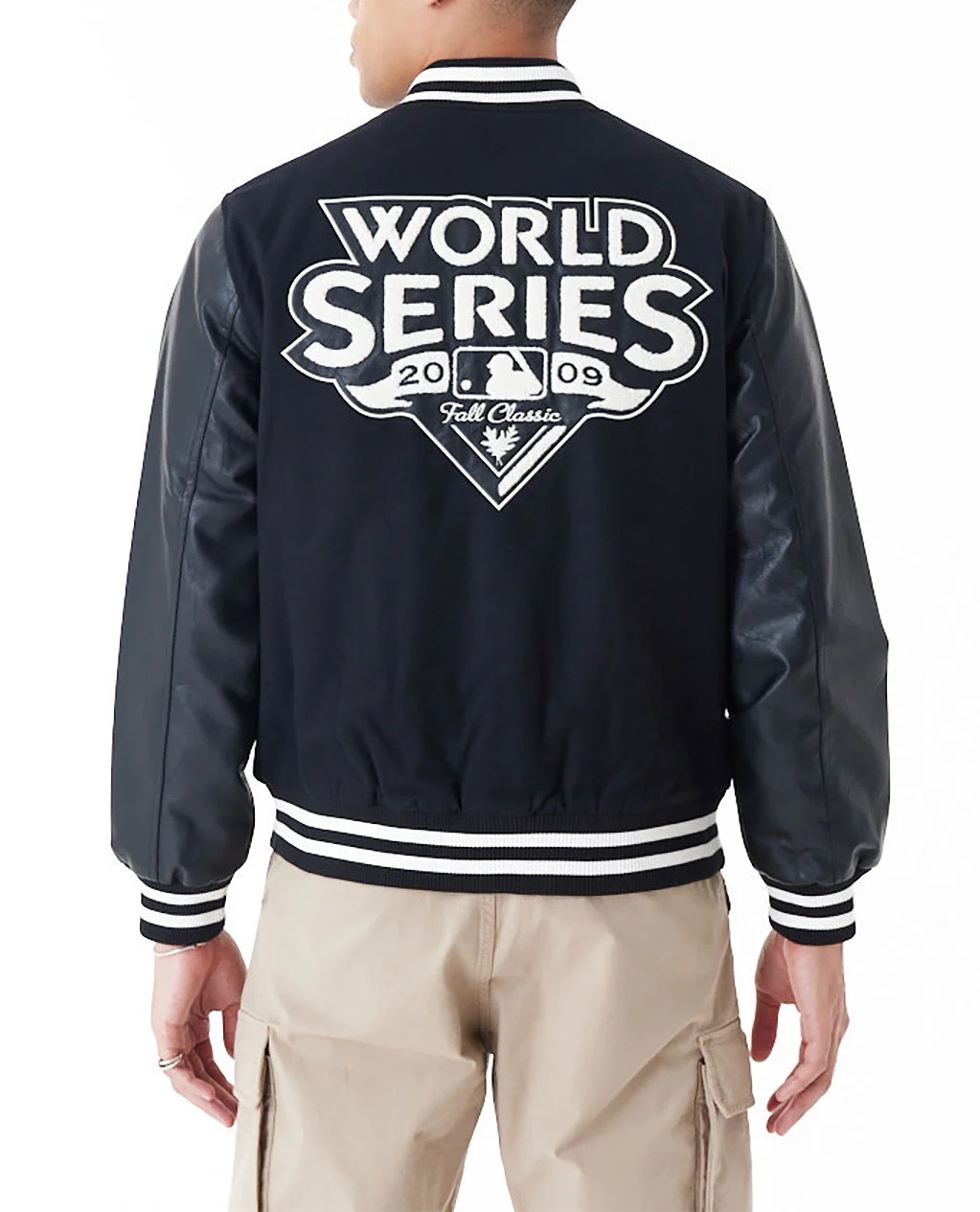 MLB New York Yankees World Series Black Varsity Jacket