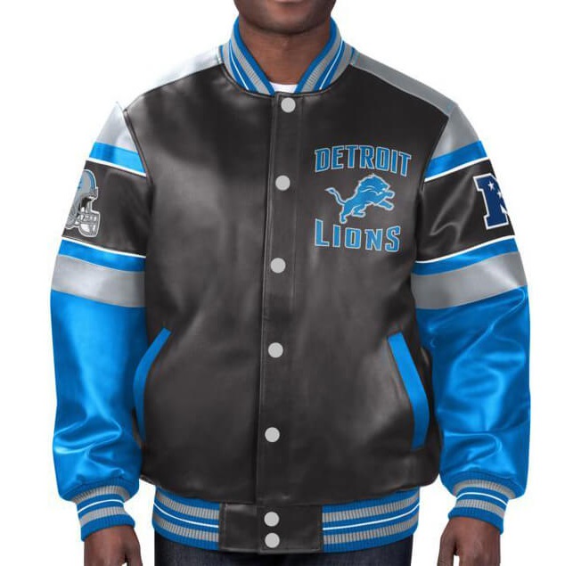 NFL Detroit Lions Leather Jacket