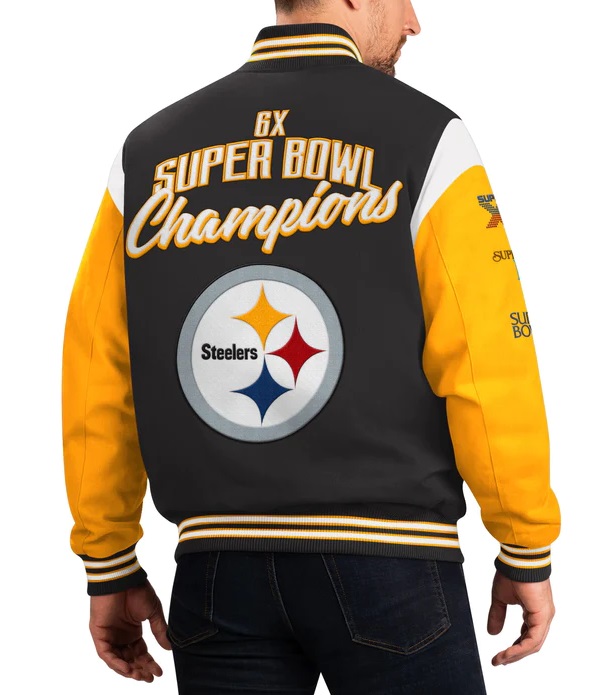 Pittsburgh Steelers 6 Time Super Bowl Jacket