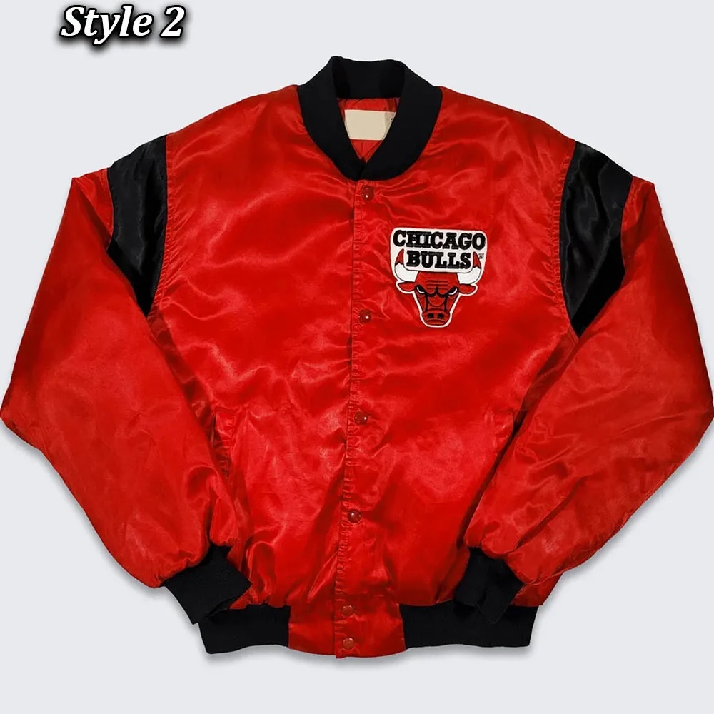 80’s Chicago Bulls Red Bomber Jacket