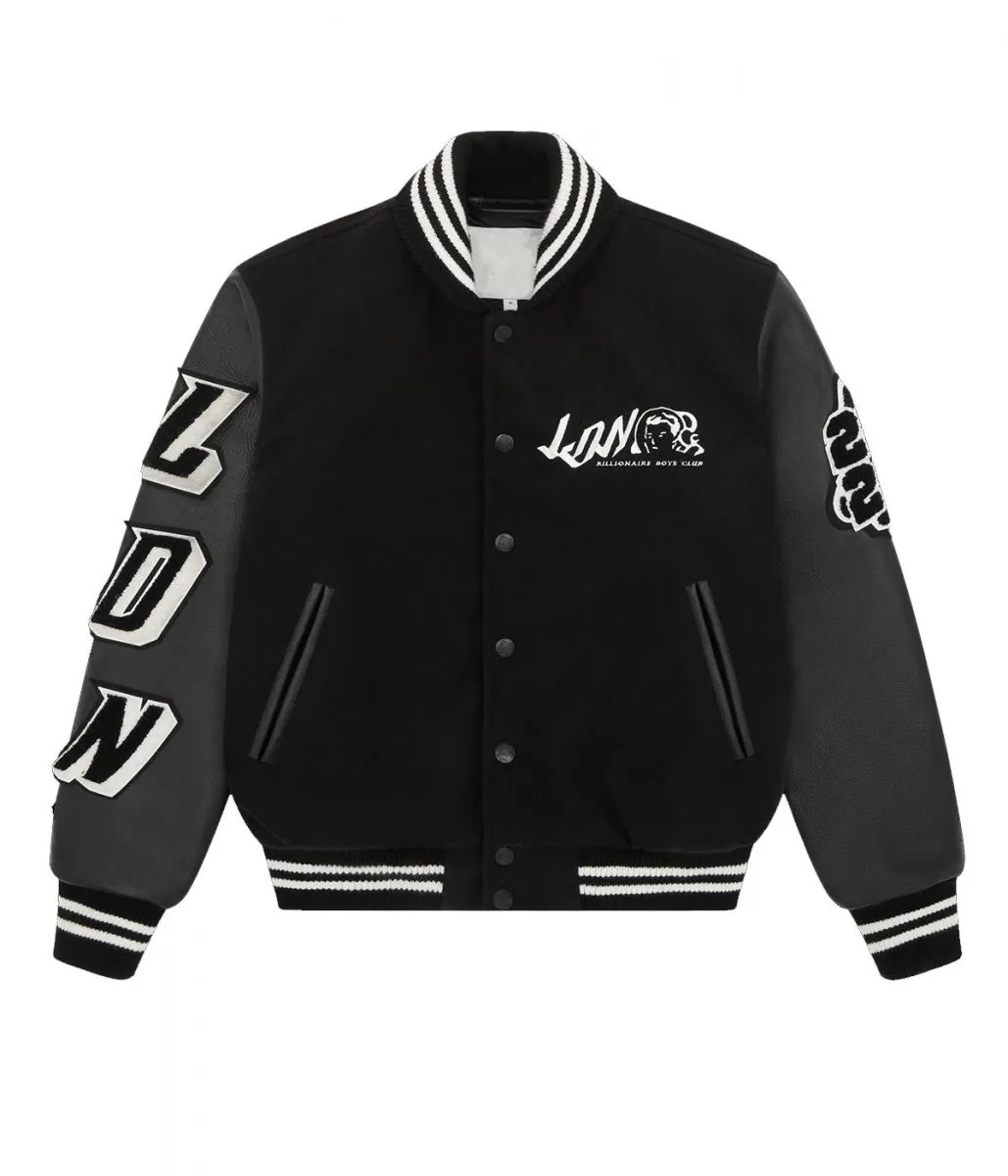 Billionaire Boys Club LDN Letterman Black Jacket