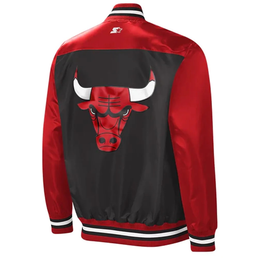 Chicago Bulls The Tradition II Red/Black Satin Jacket