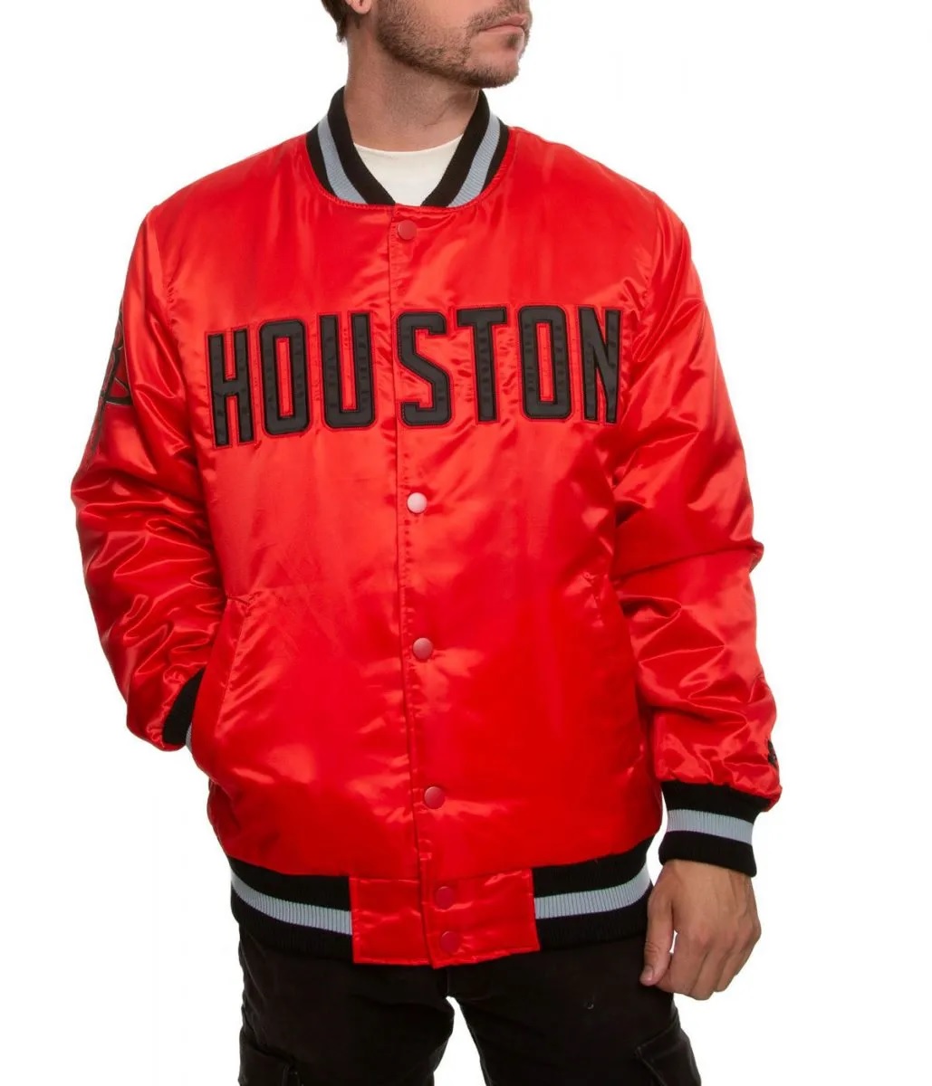 Houston Rockets Bomber Red Jacket