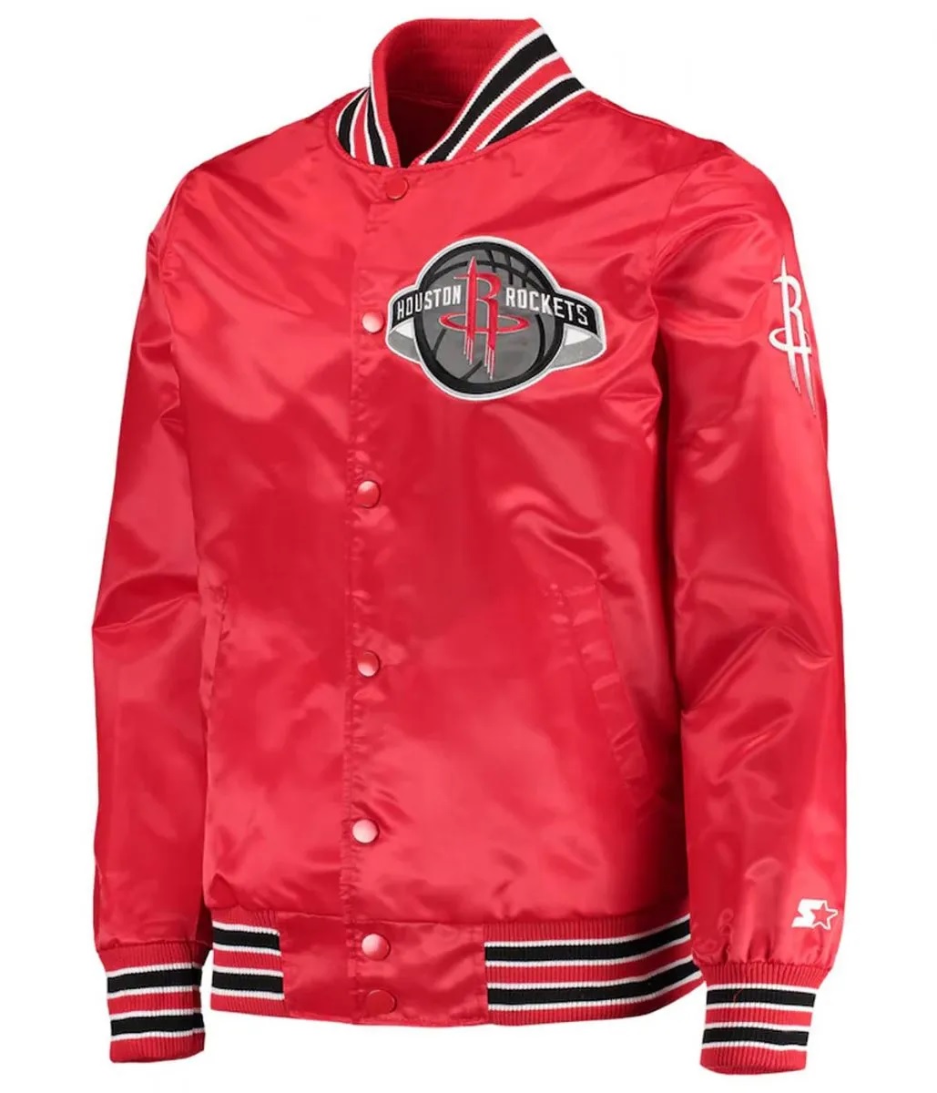 Houston Rockets The Diamond Classic Red Full-Snap Jacket