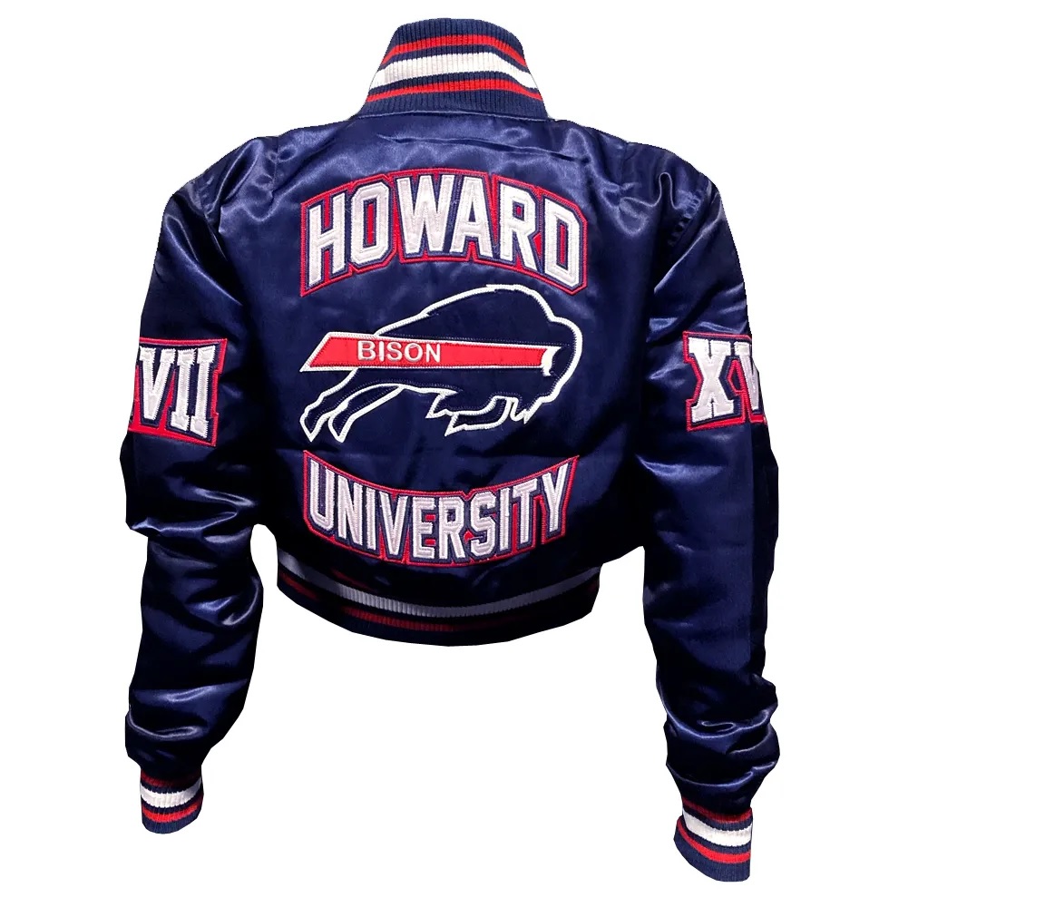 Howard University Bison Bomber Blue Jacket