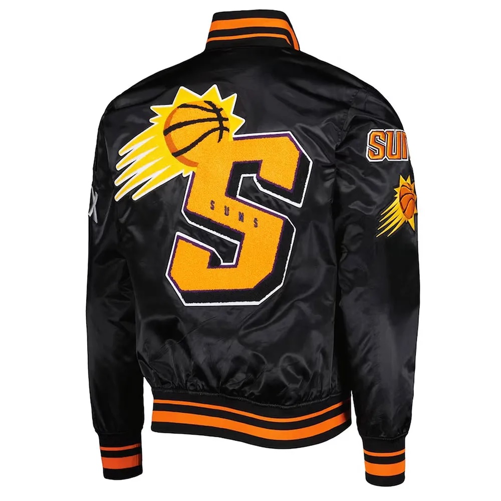 Mash Up Capsule Phoenix Suns Black Satin Jacket