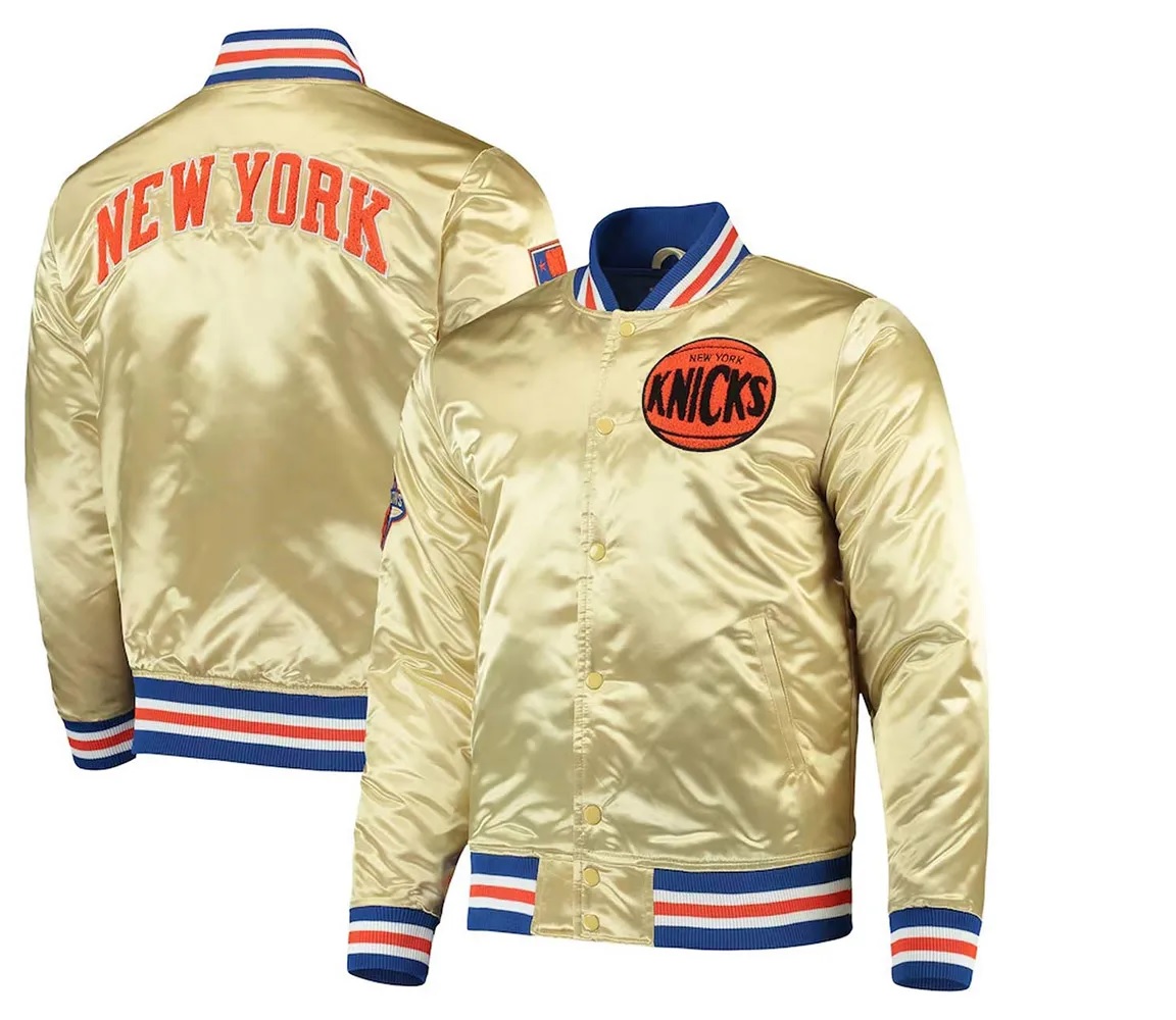 NY Knicks 1970 Champions 50th Anniversary Gold Jacket