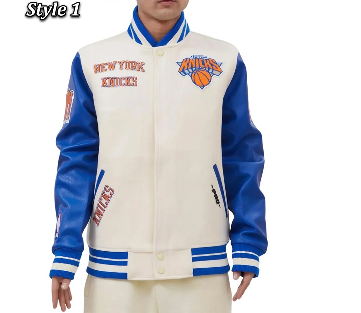 NY Knicks Retro Classic Varsity Jacket