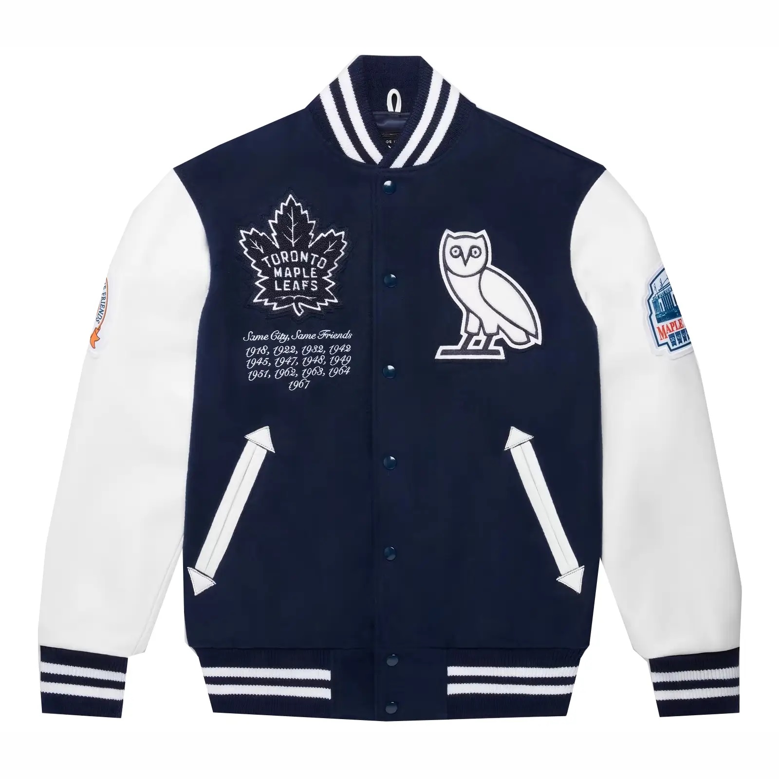OVO x Toronto Maple Leafs Varsity Jacket